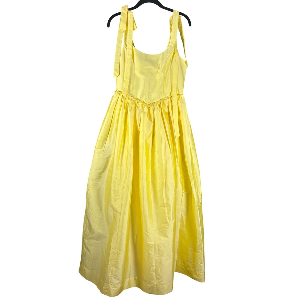 Louise New York Marie Dress M Yellow NWT Taffeta Maxi Gown Milk Maid Fairycore